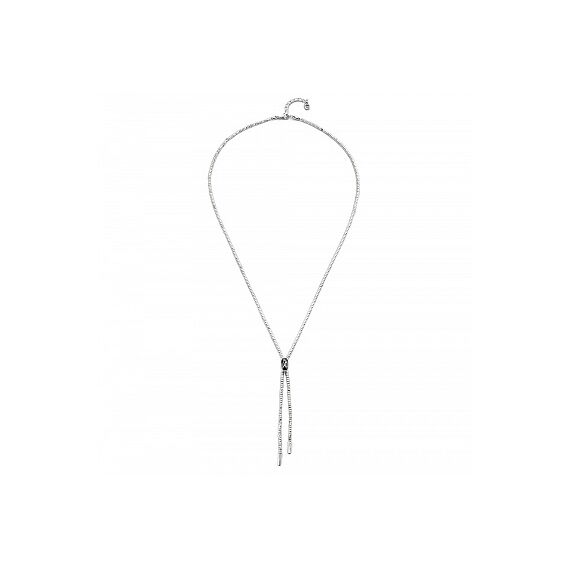 Серебряное колье женское с кристаллом Swarovski длинное Unode50 Кобра