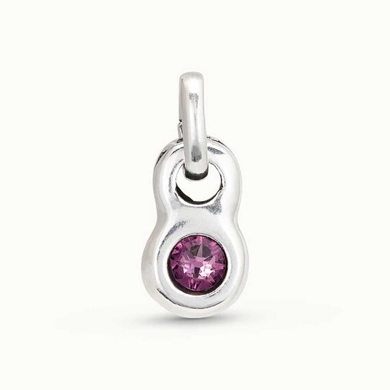 Серебряная подвеска с кристаллом Сваровски UNOde50 La vie en rose