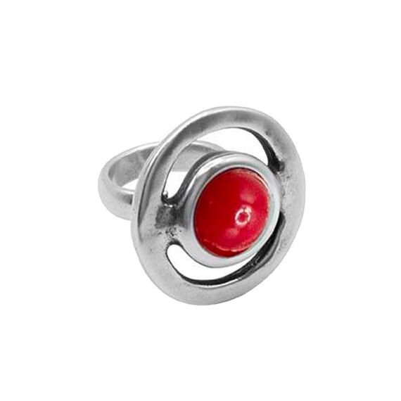 Серебряное кольцо женское с муранским стеклом Ciclon Estilo, Размер (мм): 17,8-18,4