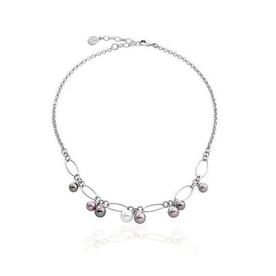 Колье с подвесками из жемчуга Majorica Modern Metals