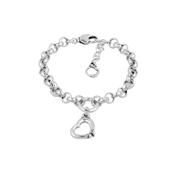 Серебряный браслет с сердечком Ciclon Amor