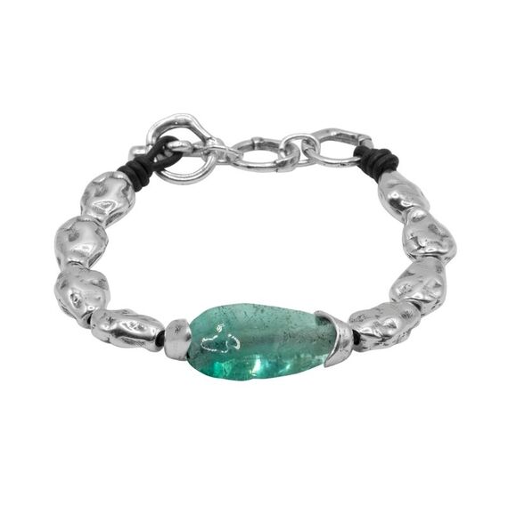 Серебряный браслет с муранским стеклом Ciclon Liquid