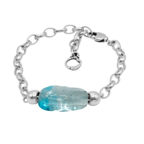 Серебряный браслет с муранским стеклом Ciclon Liquid