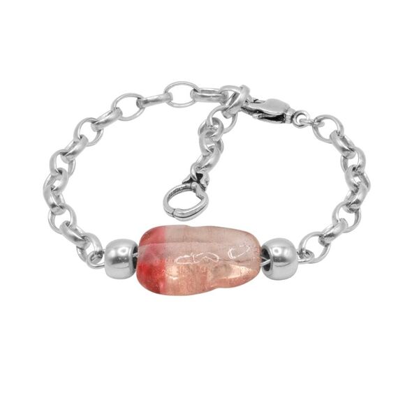 Серебряный браслет с муранским стеклом Ciclon Liquid