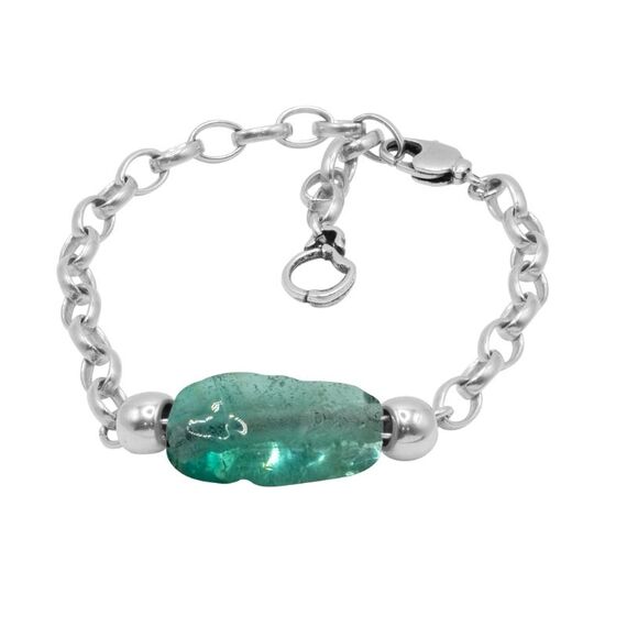 Серебряный браслет с муранским стеклом Ciclon Liquid