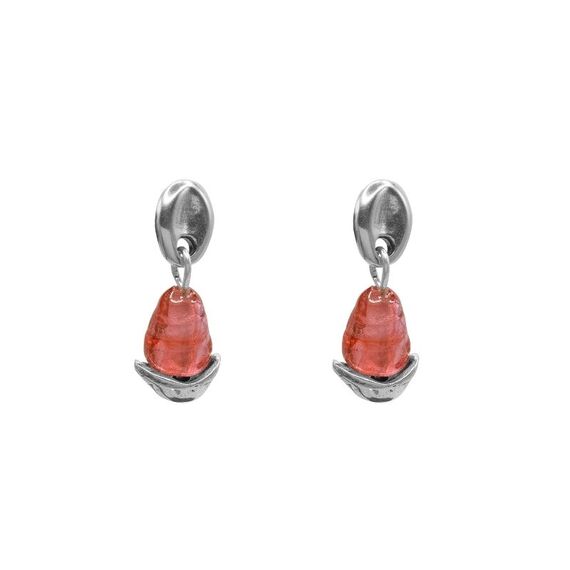 Серебряные серьги с муранским стеклом Ciclon Liquid