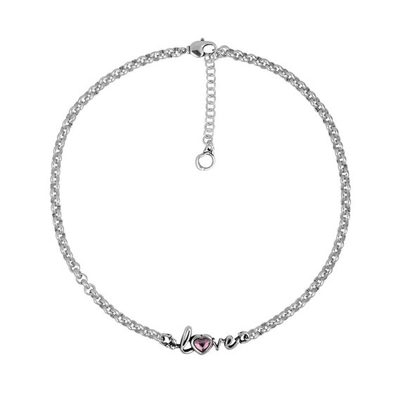 Серебряное колье с муранским стеклом Ciclon Love, Размер (мм): 400-470