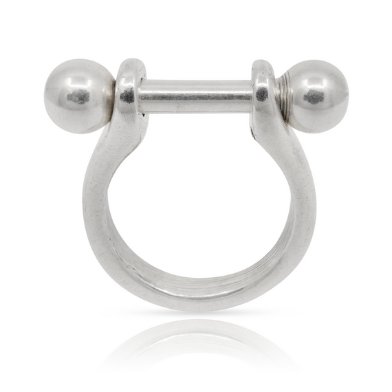 Серебряное кольцо женское с шарами Основа UNOde50 Pick 1, Размер (мм): 16,3-16,7, изображение 4