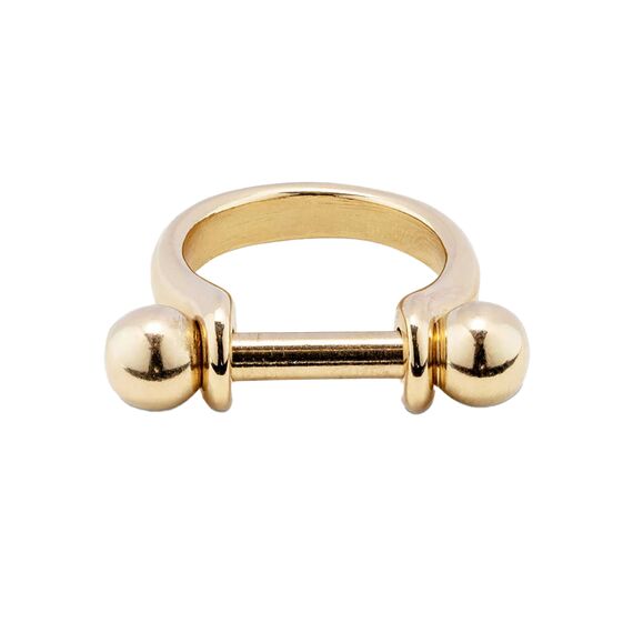 Золотое кольцо женское с шарами Основа UNOde50 Pick 1, Размер (мм): 17,3-17,7, изображение 2 Золотое кольцо женское с шарами Основа UNOde50 Pick 1, Размер (мм): 17,3-17,7, изображение 2