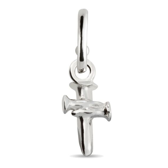 Серебряная подвеска для пирсинга Крестик UNOde50 Take me to church
