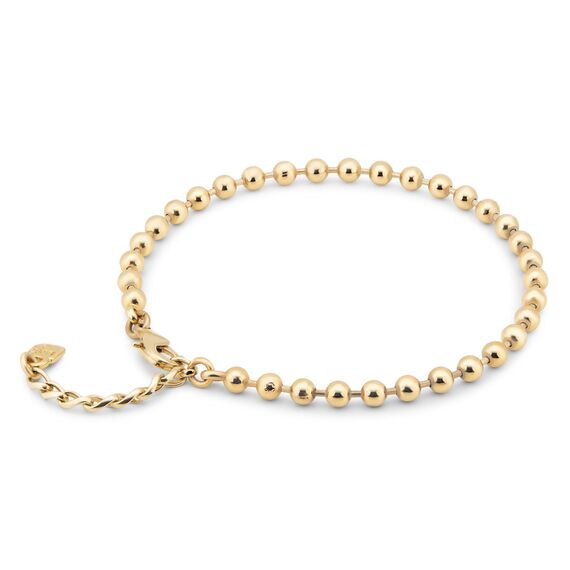 Золотой браслет женский из сферических бусин UNOde50 Emotions, изображение 2
