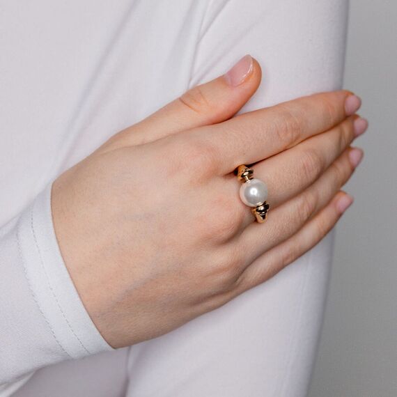 Золотое кольцо женское Жемчужная луна UNOde50 Full pearlmoon, Размер (мм): 19,1-19,5, изображение 4 Золотое кольцо женское Жемчужная луна UNOde50 Full pearlmoon, Размер (мм): 19,1-19,5, изображение 4