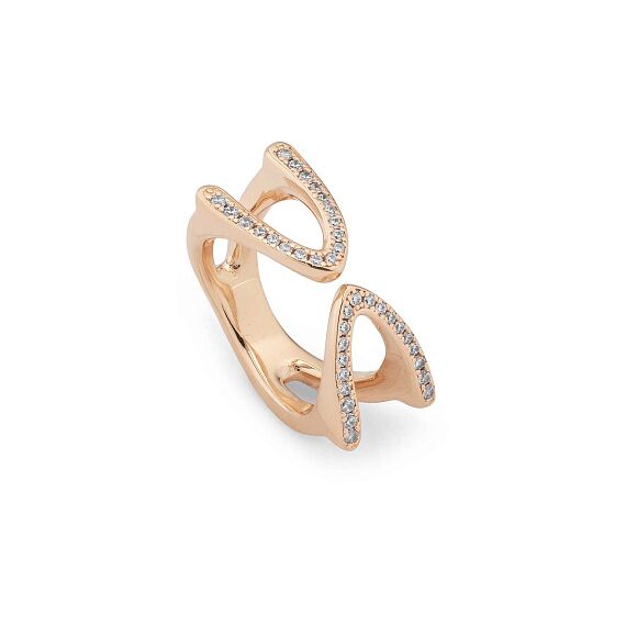 Золотое кольцо женское с топазами UNOde50 Stand out Topaz, Размер (мм): 19,1-19,5, изображение 2 Золотое кольцо женское с топазами UNOde50 Stand out Topaz, Размер (мм): 19,1-19,5, изображение 2
