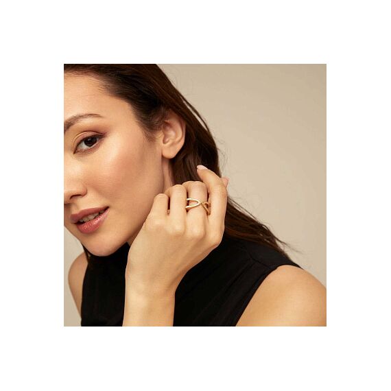 Золотое кольцо женское с топазами UNOde50 Stand out Topaz, Размер (мм): 19,1-19,5, изображение 3 Золотое кольцо женское с топазами UNOde50 Stand out Topaz, Размер (мм): 19,1-19,5, изображение 3