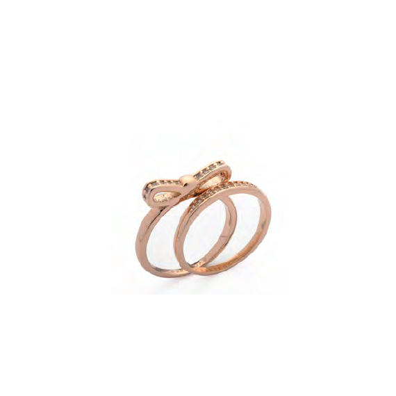 Золотое кольцо женское с камнями двойное Pertegaz Mix