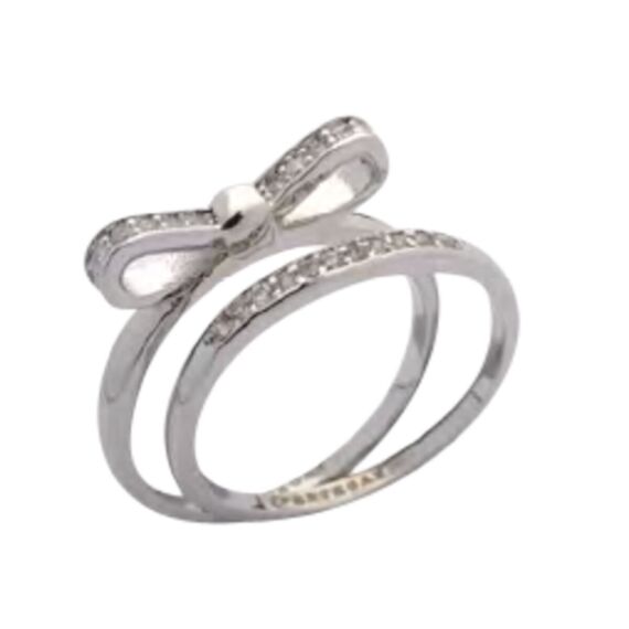 Серебряное кольцо женское с камнями двойное Pertegaz Mix