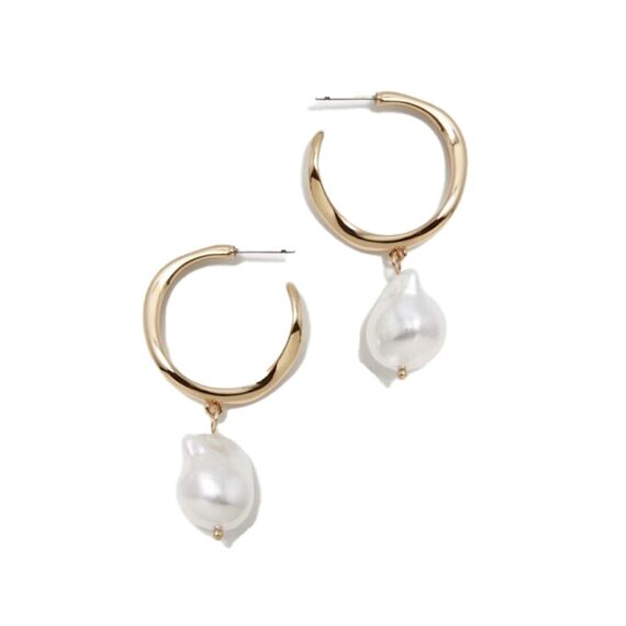 Золотые серьги кольца Pertegaz Bean