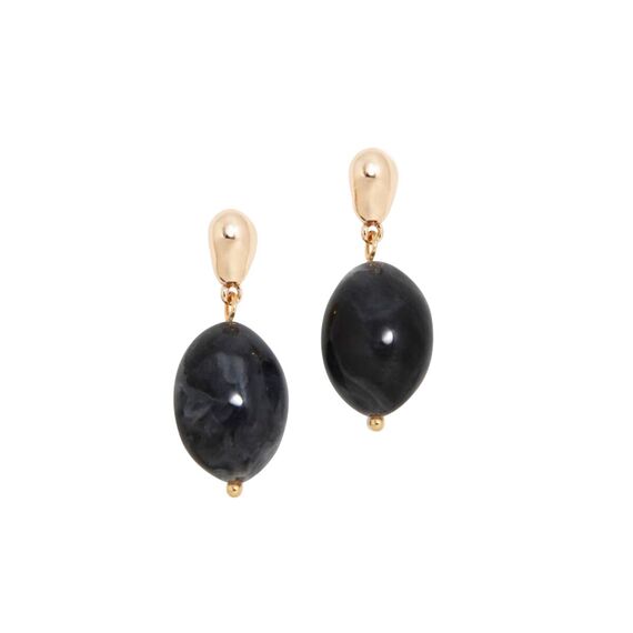 Золотые серьги женские черные Pertegaz Toscana