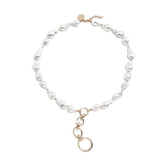 Золотое колье женское с жемчугом Pertegaz Perlas Beads