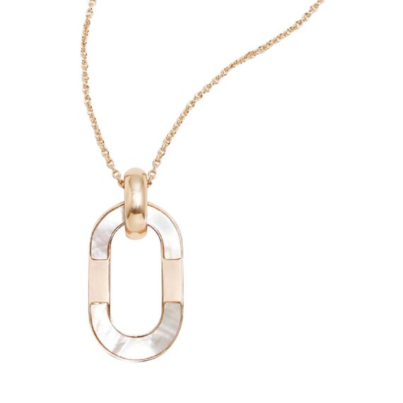 Золотое колье женское длинное с подвеской Pertegaz Luxor Nacar