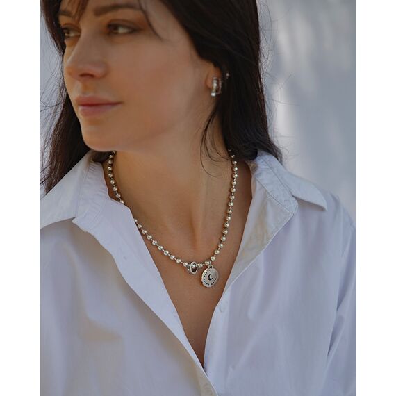 Серебряное колье женское с подвесками Ciclon Anochecer, изображение 6