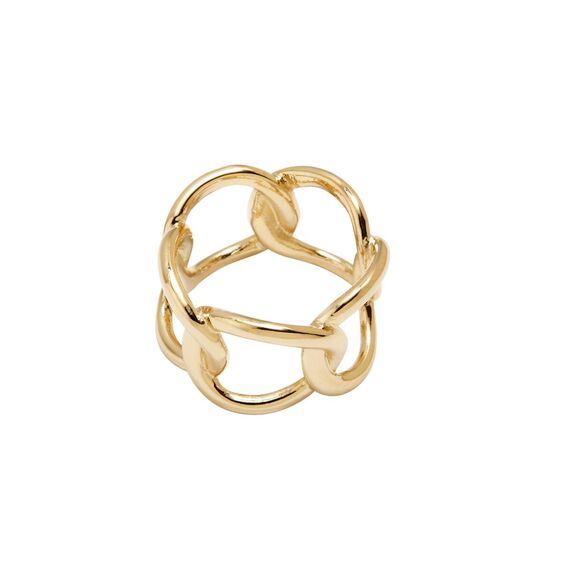 Золотое кольцо женское широкое Pertegaz Flat