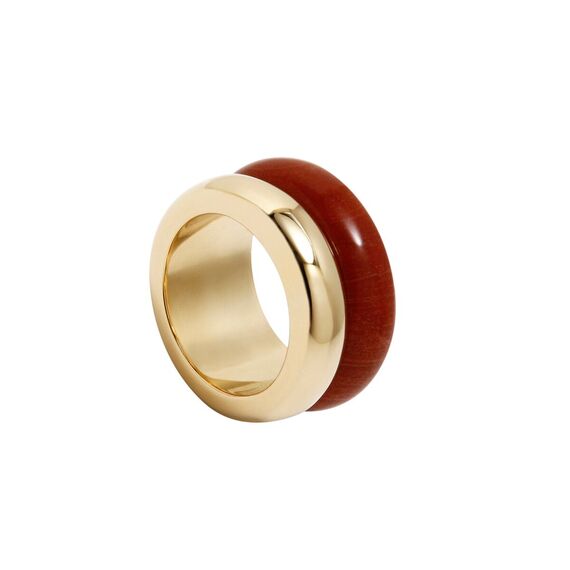 Золотое кольцо женское с натуральным камнем Pertegaz The Crown, изображение 2