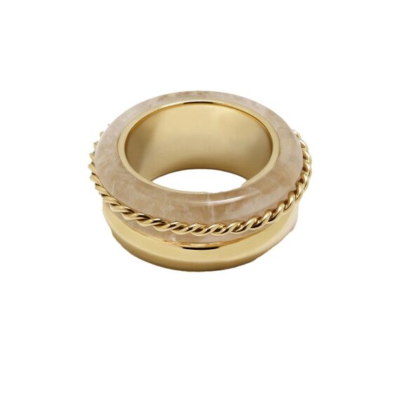 Золотое кольцо женское с натуральным камнем Pertegaz The Crown, изображение 2