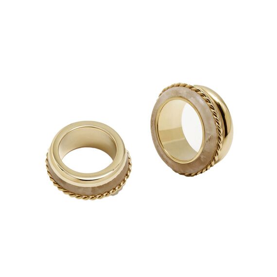 Золотое кольцо женское с натуральным камнем Pertegaz The Crown, изображение 3