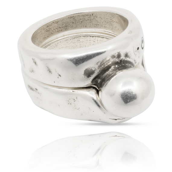 Кольцо серебряное женское Ciclon Doble Mirame, Размер (мм): 17,2, изображение 2 Кольцо серебряное женское Ciclon Doble Mirame, Размер (мм): 17,2, изображение 2