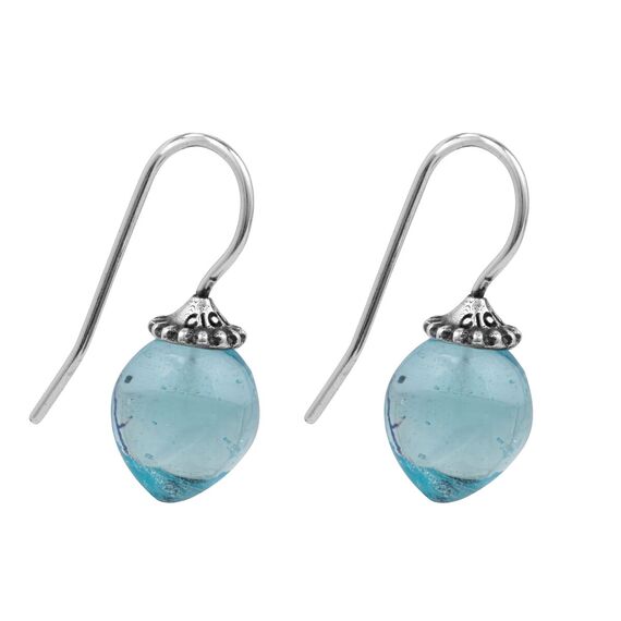 Серебряные серьги с муранским стеклом Ciclon Amira