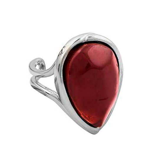 Серебряное кольцо женское с муранским стеклом Ciclon Lizana, Размер (мм): 17,8-18,4