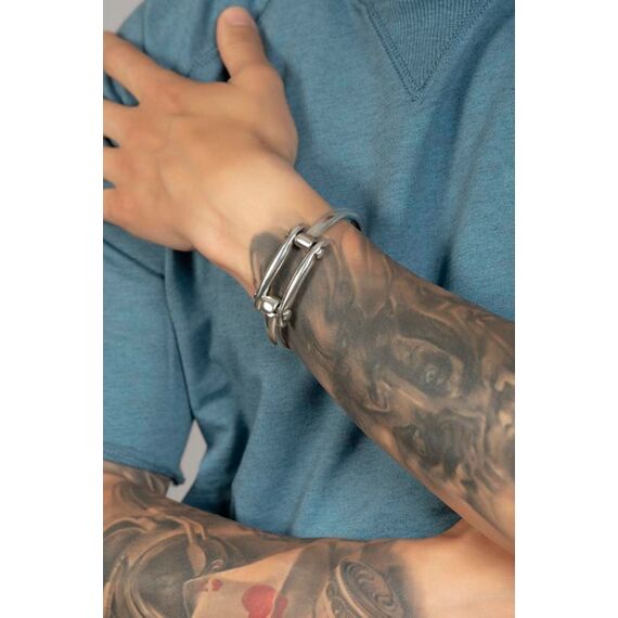 Жесткий браслет с серебром Ciclon Remache, Размер (мм): 195, изображение 6