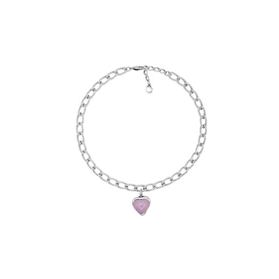 Серебряное колье с сердечком Ciclon Romance