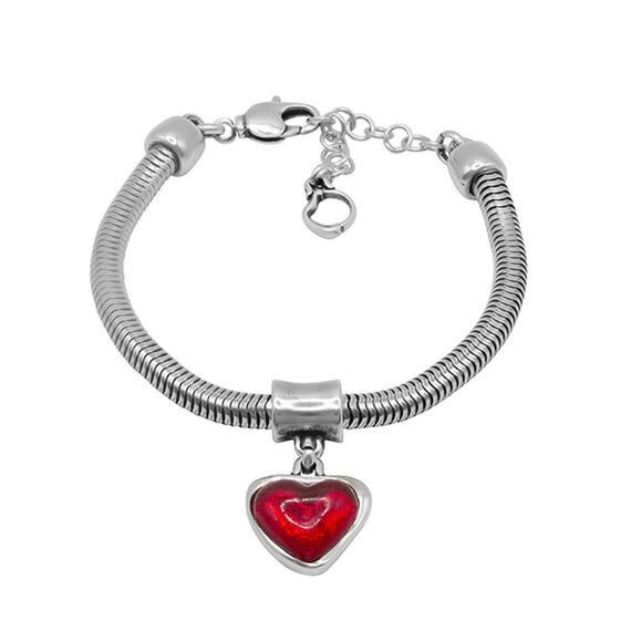 Серебряный браслет с сердечком Ciclon Incondicional