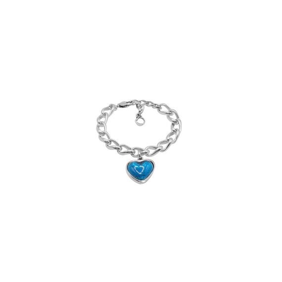 Серебряный браслет с сердечком Ciclon Romance