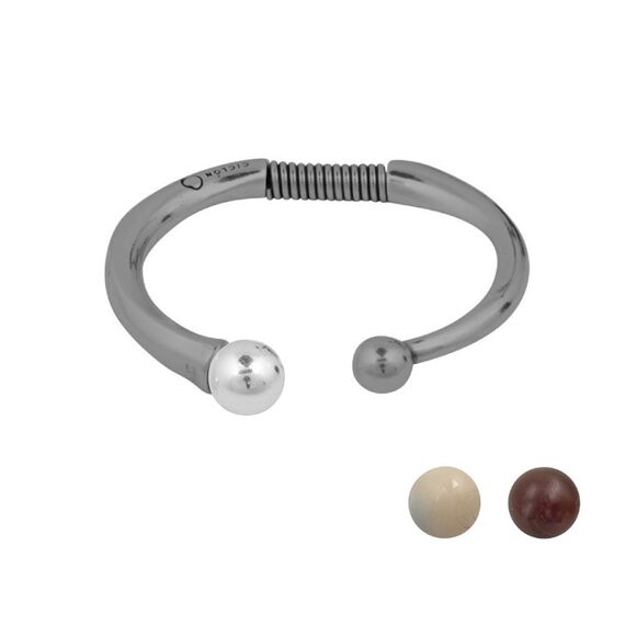 Жесткий браслет с муранским стеклом Ciclon Camaleonica