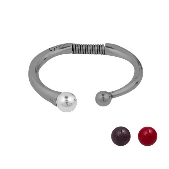 Жесткий браслет с муранским стеклом Ciclon Camaleonica