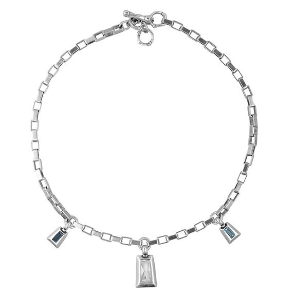 Серебряное колье с муранским стеклом Ciclon Diversia