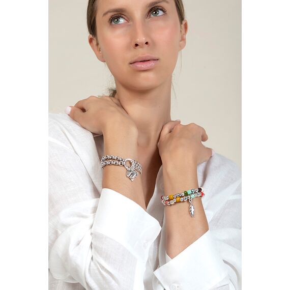 Серебряный браслет с муранским стеклом Ciclon Savage, изображение 2