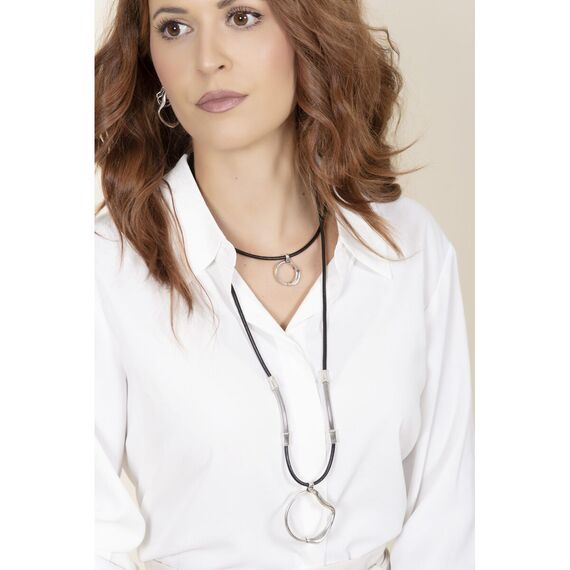 Серебряное колье женское Ciclon Love & Hate, изображение 3