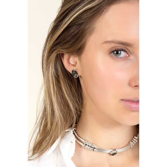 Серебряные серьги с муранским стеклом Ciclon Daila, изображение 2