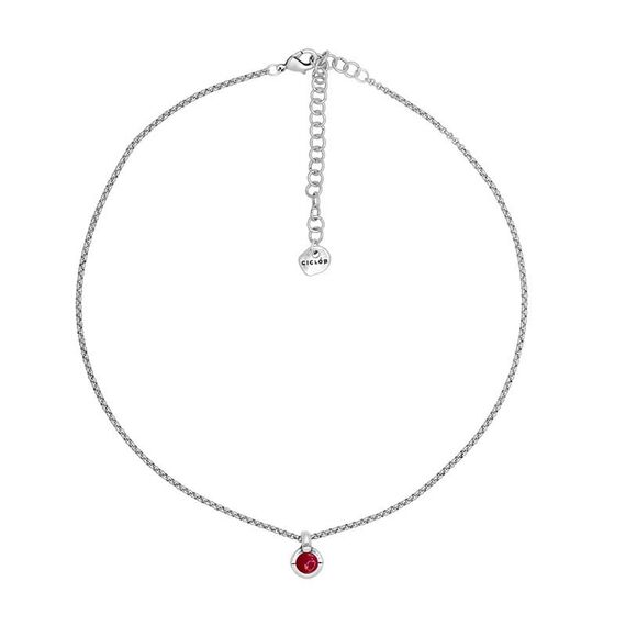 Серебряное колье с муранским стеклом Ciclon Unique