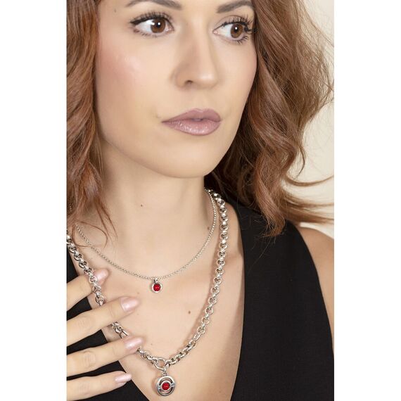 Серебряное колье с муранским стеклом Ciclon Unique, изображение 2