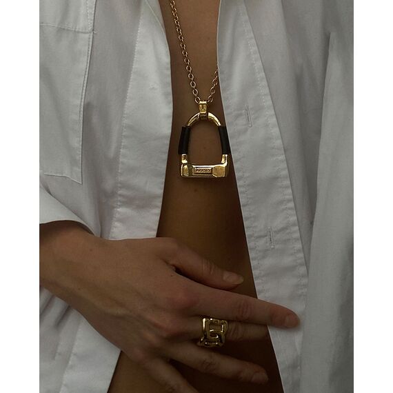 Золотое колье женское Ciclon Estribo, изображение 3