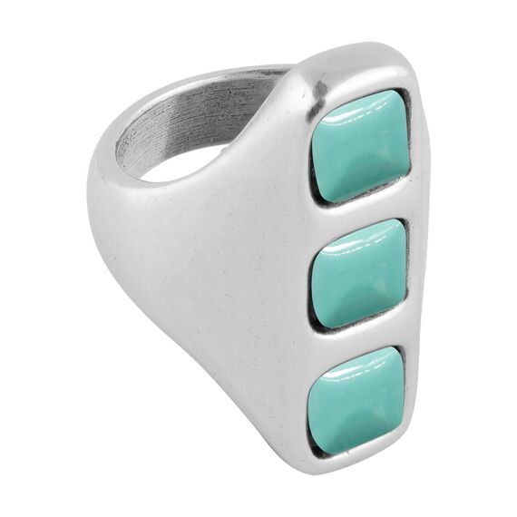 Серебряное кольцо женское с муранским стеклом Ciclon Сhik, Размер (мм): 17,2