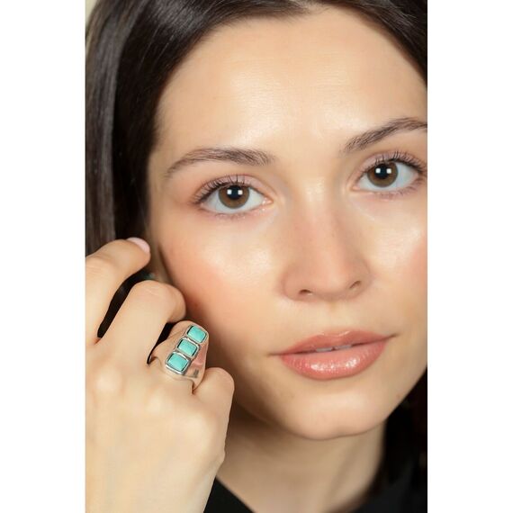 Серебряное кольцо женское с муранским стеклом Ciclon Сhik, Размер (мм): 18,4, изображение 2