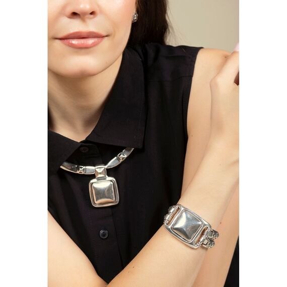 Серебряный браслет женский с муранским стеклом Ciclon Metal, Размер (мм): 190-195, изображение 2