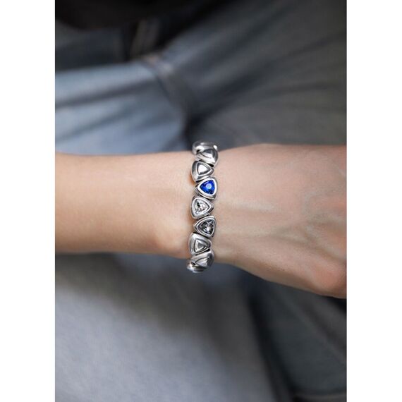 Серебряный браслет с кристаллами Ciclon Amarre, Размер (мм): 175-185, изображение 2