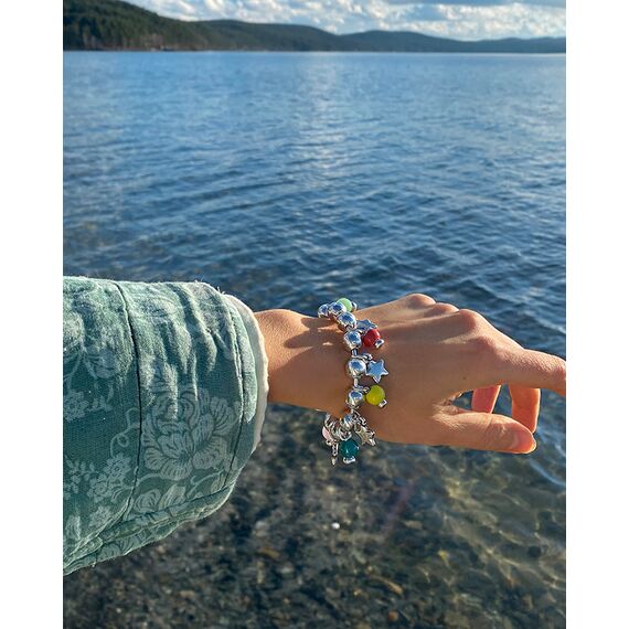 Серебряный браслет с муранским стеклом Ciclon Flella, изображение 3